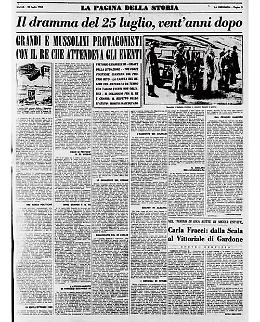 Luglio 1943: dimissioni di Mussolini accettate dal Re e Badoglio Capo del Governo