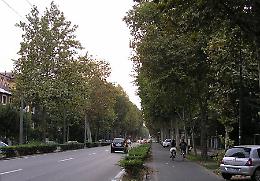 Il marciapiedi è ko Onda blu per pedoni