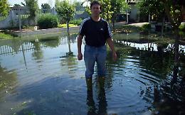 Scarichi di fogna in giardino