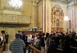 Chiesa gremita all'inverosimile per Bogdan