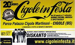 Cigole in festa il 5, 6 e 7 settembre 