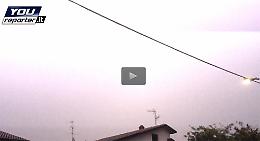 Il video di un grosso fulmine su Cremona durante il nubifragio di martedì 9 settembre