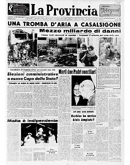 Tromba d'aria a Casalsigone: mezzo miliardo di danni