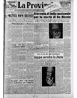 Funerali di Stato per il primo Presidente della Repubblica Italiana De Nicola
