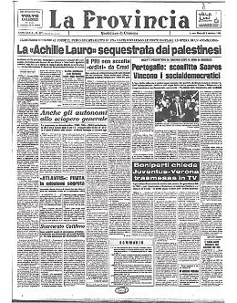 I palestinesi sequestrano l'Achille Lauro, è il primo clamoroso dirottamento di una nave
