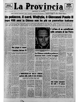  Karol Wojtyla diventa Papa Giovanni Paolo II
