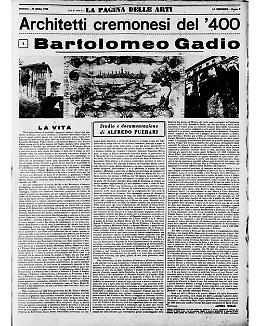 Architetti cremonesi del '400: la figura di Bartolomeo Gadio