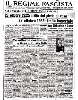 Italia imperiale: sedicesimo annuale della Marcia su Roma