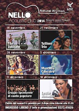Sergnano.  ‘Nello Acoustic Club’ al femminile. 