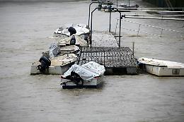 Il Grande Fiume gonfio d'acqua