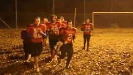 I Cremona Tigers, la squadra di football americano della città, durante una seduta di allenamento