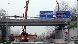 Sovrappasso completato, tangenziale riaperta