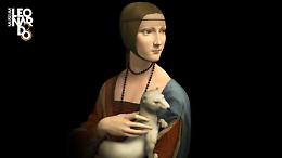 La Dama con l'ermellino di Leonardo prende vita in 3D