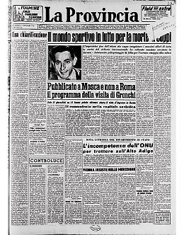 Il mondo sportivo piange la morte del gande Fausto Coppi