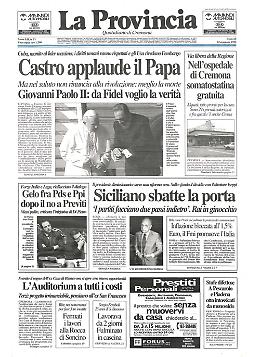  Papa Giovanni Paolo II, in visita apostolica a Cuba, incontra anche Fidel Castro