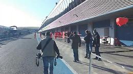 Jerez, i primi metri in Ferrari di Vettel