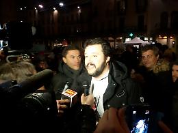 Piazza piena per Salvini