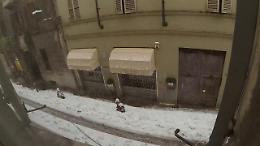 Parma, la grande nevicata in 40 secondi