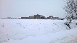 Nevicata e blackout a Corte de' Cortesi con Cignone (Severina)