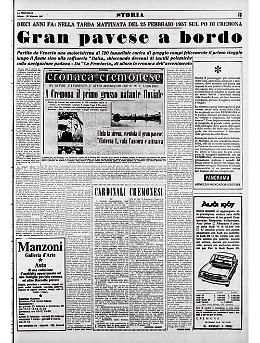 Nel 1957 fu dimostrato che il Po è navigabile