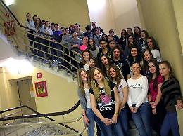 Le immagini degli studenti ungheresi allo Stanga