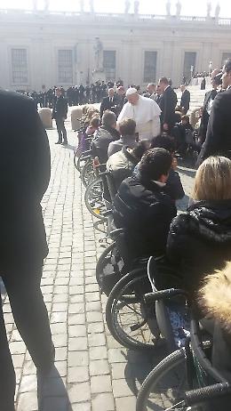 L'associazione Casa Giardino ha incontrato papa Francesco