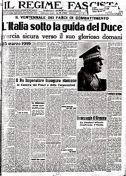 Il 23 marzo 1919 un gruppo di audaci, guidati da Mussolini, creò il Fascismo