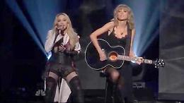 Madonna e Tylor Swift, duetto in guepière