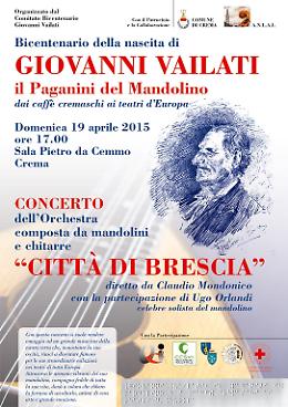 Crema. Concerto per Bicentenario della nascita di Giovanni Vailati