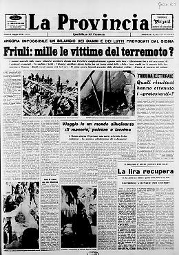 Sono circa un migliaio le vittime del sisma che colpito il Friuli