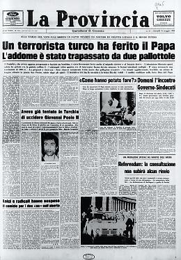 Attentato terroristico a papa  Karol  Wojtyla
 