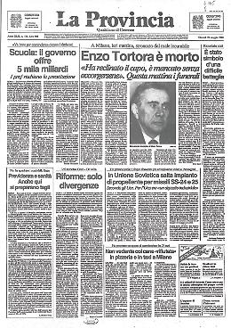 Si è spento Enzo Tortora dopo 5 anni trascorsi tra false accuse e un male incurabile