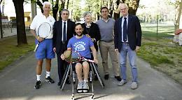 Tennis Baldesio, una nuova carrozzina per 'capitan' Giovanni