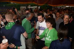 Le immagini di Matteo Salvini alla festa della Lega di Ripalta