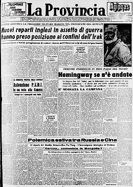Addio a Ernest Hemingway