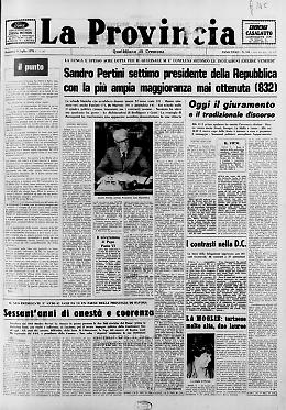 Sandro Pertini è stato eletto presidente della Repubblica italiana
