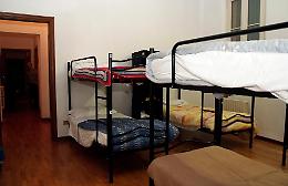 Il dormitorio già al completo