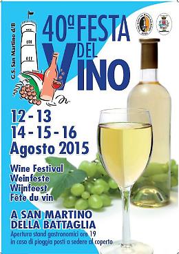 A Desenzano la  40^ Edizione della Festa del Vino Dal 12 al 16 agosto