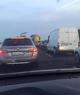 Secondo giorno di lavori
Bus deviati, code infinite