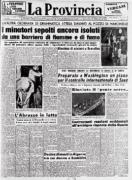 Il dramma della miniera belga di Marcinelle