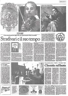Pubblicato un importante libro per i 250 anni della morte di Antonius Stradivarius