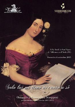 Omaggio a Giuseppina Strepponi a Villa Verdi Domenica 6 settembre