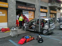 Le immagini dell'incidente in via Aselli