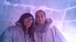 Elena & Riccardo dall'Ice Bar Expo
