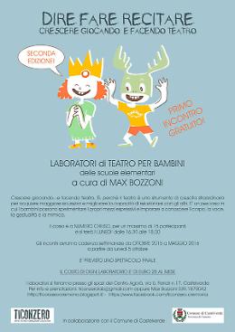 Nuovi corsi di teatro Ticonzero per bambini e ragazzi a Cremona e a Castelverde