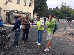 Via Brescia, monitoraggio transiti: in 5 ore oltre 1300 tra ciclisti e pedoni
