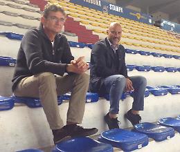 Mister Pea all'allenamento Vanoli