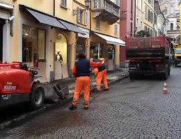 Lavori in via XX settembre, marciapiedi ok per Natale
