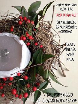 "Aria di Natale" al Chiavedibacco, domenica 29 novembre