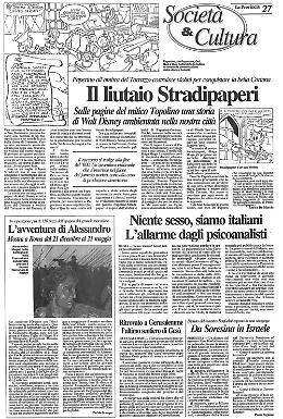 Il Paperino della Walt Disney diventa cremonese e fa il liutaio col nome di Stradipaperi